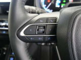 ステアリングスイッチ付き。前方から目を離すことなく操作することが可能です