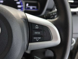 ステアリングスイッチ付き。前方から目を離すことなく操作することが可能です。