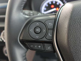 ステアリングスイッチ付き。前方から目を離すことなく操作することが可能です。