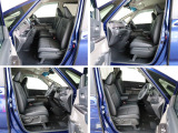 運転席・助手席はキャプテンシート。アームレストも標準装備。運転席には、シートの高さを調整出来るシートアジャスターも装備されています。