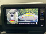 【パノラマモニター】専用のカメラにより、上から見下ろしたような視点で360度クルマの周囲を確認することができます☆死角部分も確認しやすく、狭い場所での切り返しや駐車もスムーズに行えます。