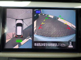まるでお車を真上から見下ろしたかのような映像をナビに映し出してくれますので狭い駐車場でも周囲を確認する事が出来ますので非常に安心です♪