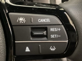 ハンドルにHondaセンシング系のクルーズコントロールやレーンキープアシストなどの操作スイッチが装備されています。ハンドルから手を離さず安全に操作できます。