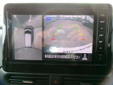 アラウンドビューモニター。空の上から見下ろすような視点でスムース駐車。