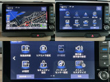 大画面ホンダ純正GathersメモリナビLXU-242NBiを装備しております。大きな画面で見やすいですね。