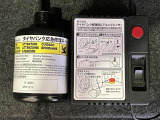 パンク修理キット付きです。もしもの時でも安心です。