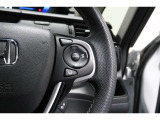 Hondaセンシングの機能のひとつ、アダプティブクルーズコントロール付!アクセルから足を離しても設定したスピードと前車との車間を保ち走行してくれます!車線維持もアシスト☆高速道路で疲労軽減ですね☆