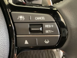 ハンドルにHondaセンシング系のクルーズコントロールやレーンキープアシストなどの操作スイッチが装備されています。ハンドルから手を離さず安全に操作できます。