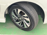 切削加工とブラック塗装を施した純正アルミホイール★【165/65R15】タイヤの溝も、まだまだ!くわしくはスタッフへ。