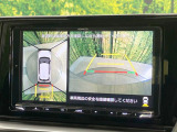 【パノラマモニター】専用のカメラにより、上から見下ろしたような視点で360度クルマの周囲を確認することができます☆死角部分も確認しやすく、狭い場所での切り返しや駐車もスムーズに行えます。