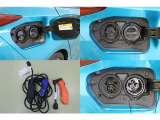 充電方法は車とコンセントをつなぐだけ。ご自宅でも充電可能な【普通充電】と、SAなどの外出先でも充電可能な【急速充電】を装備。ヴィークルパワーコネクターで車から外部に給電することもできます。