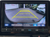 車庫入れ時に安心のバックカメラがついています。
