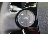 運転中にステアリングから手を離さなくてもオーディオ操作が出来るスイッチを装備しています。走行中に視線を逸らさず出来る手元操作は安全運転につながります。