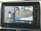 アラウンドビューモニターです!上空から貴方のお車をモニタニングしている様に車両の周りの安全確認が出来ます!