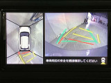パノラミックビューモニター付きです。車両を上から見たような映像をディスプレイオーディオ画面に表示。運転席からの目視だけでは見にくい、車両周辺の状況をリアルタイムでしっかり確認できます。