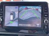 アラウンドビューモニターで車の周辺状況をナビ画面で確認できます☆