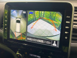【アラウンドビューモニター】専用のカメラにより、上から見下ろしたような視点で360度クルマの周囲を確認することができます☆死角部分も確認しやすく、狭い場所での切り返しや駐車もスムーズに行えます。