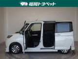両側パワースライドドア付きだから、狭い駐車スペースなどでの 乗り降りラクラク!小さなお子さまのいるご家庭には嬉しい装備。