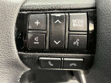 ステアリングスイッチ付き。前方から目を離すことなく操作することが可能です。