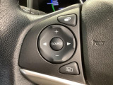 ステアリングにオーディオ操作スイッチが付いています。オーディオ画面に直接タッチしなくても操作が出来ますので、運転に集中できます。