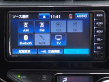 オーディオソース選択画面です。一覧で選択できるので簡単に操作できます。