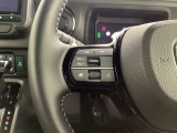 ステアリング左手側はオーディオ関連の操作スイッチです。視線を逸らすことなく運転に集中できます