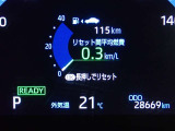 メーター内インフォメーション