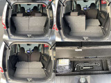 ☆リヤシートを倒すと、こんなに広い空間が出来ました。大きい荷物もらくらくに入ります。