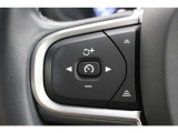 ステアリング左のスイッチは、設定された速度に自動調整しながら前方車両に追随できるアダプティブコントロールと車線の中央を走るようステアリングをコントロールするパイロットアシストのスイッチとなります。