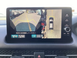 フロントカメラ装備です。運転席から見づらいバンパー下部を映します。