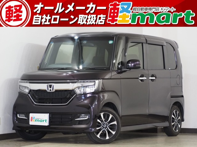 N-BOXカスタム G L ホンダセンシング Bカメラ ETC ACC PSD フルセグナビ DVD USB
