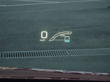 カラーヘッドアップディスプレイ付き。少ない視線移動で情報を確認できるので、運転の疲労軽減に繋がりますよ♪