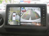 上から見下ろすようにピッタリ駐車、アラウンドビュ-モニタ-!