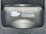 【1500Wアクセサリーコンセント】消費電力1500Wまでの家電が使えます。キャンプやスポーツ・アウトドアでのアクティビティはもちろん、災害・停電の際に大活躍♪