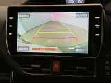 バックギアに入れると、このように後方が映し出されます!最終確認はご自身の目と耳で必ず行ってください!安全第一で!