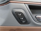 運転席パワーシート2名までシート位置登録機能付き