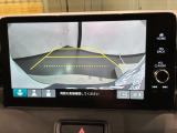 リバースギアに入れるだけで後方の表示へ切り替わります。夜間や雨の日の駐車も楽になりますよ。