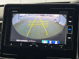 後方モニター表示でバック時の障害物もしっかり見えます!