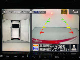 【アラウンドビューモニター】まるでクルマを真上から見ているようなアラウンドビューモニターで運転をサポート。運転席から見えにくい車の四隅や後方もモニターでしっかり見えます。