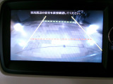 バックカメラの画像です。ガイドラインがスムースな車庫入れをサポートいたします。車庫入れの安心感がアップしますね。