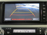 バックモニター付きです。モニターにはガイド線も表示されます。