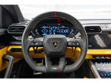 Sport Steering Wheel in Full Leather with Dark chrome Bezel and Red Marker
