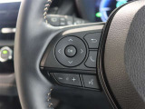 ステアリングスイッチ付き。前方から目を離すことなく操作することが可能です。