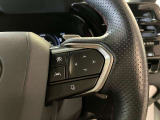 オーディオや運転支援機能などを手元で操作できるステアリングスイッチ。操作時の視線移動が少なく、安全にも貢献します。