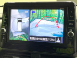 【アラウンドビューモニター】専用のカメラにより、上から見下ろしたような視点で360度クルマの周囲を確認することができます☆死角部分も確認しやすく、狭い場所での切り返しや駐車もスムーズに行えます。
