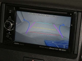 【バックカメラ】駐車時に後方がリアルタイム映像で確認できます。大型商業施設や立体駐車場での駐車時や、夜間のバック時に大活躍!運転スキルに関わらず、今や必須となった装備のひとつです!