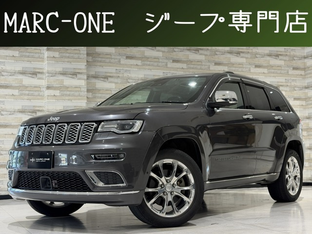 グランドチェロキー サミット 4WD 1年保証付/Applecarplay/黒革ヒーター&ベ