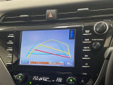 カラーバックガイドモニター!ハンドル切れ角に連動した予測線表示があり確認しやすい!