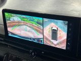 【アラウンドビューモニター】専用のカメラにより、上から見下ろしたような視点で360度クルマの周囲を確認することができます☆死角部分も確認しやすく、狭い場所での切り返しや駐車もスムーズに行えます。