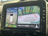 【アラウンドビューモニター】専用のカメラにより、上から見下ろしたような視点で360度クルマの周囲を確認することができます☆死角部分も確認しやすく、狭い場所での切り返しや駐車もスムーズに行えます。